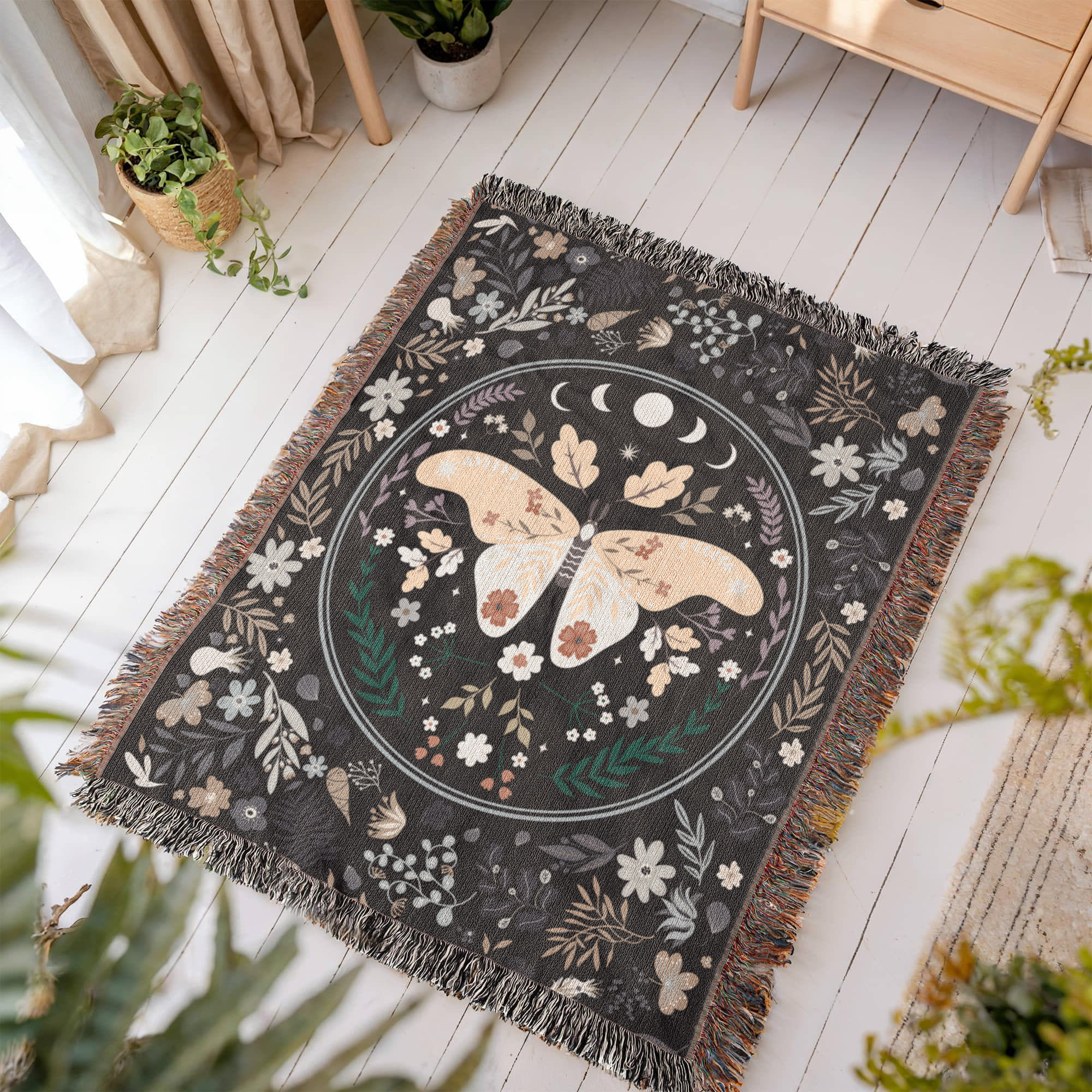 Bohemian Butterfly - Woven Blanket
