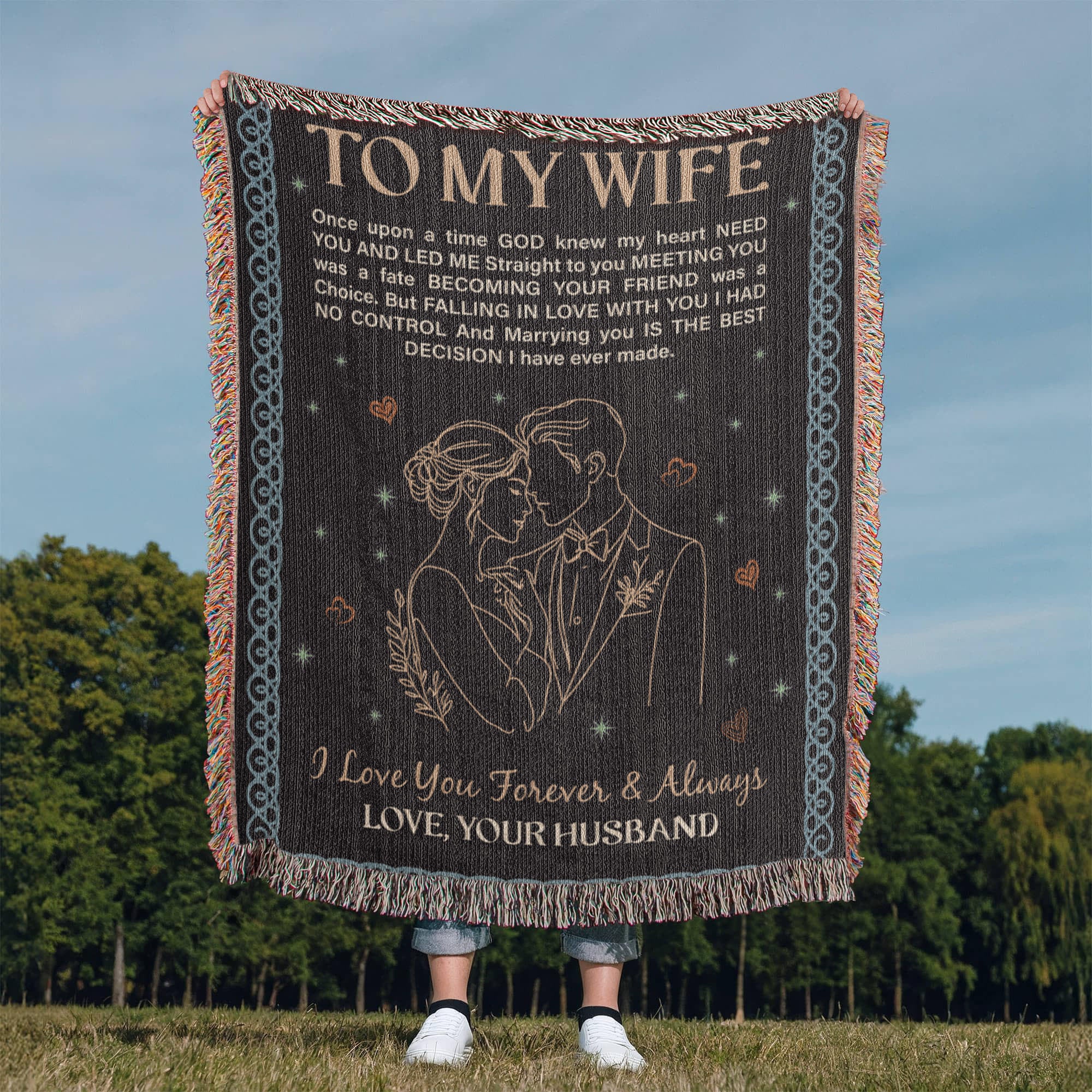 To My Wife - Heirloom Woven Blanket