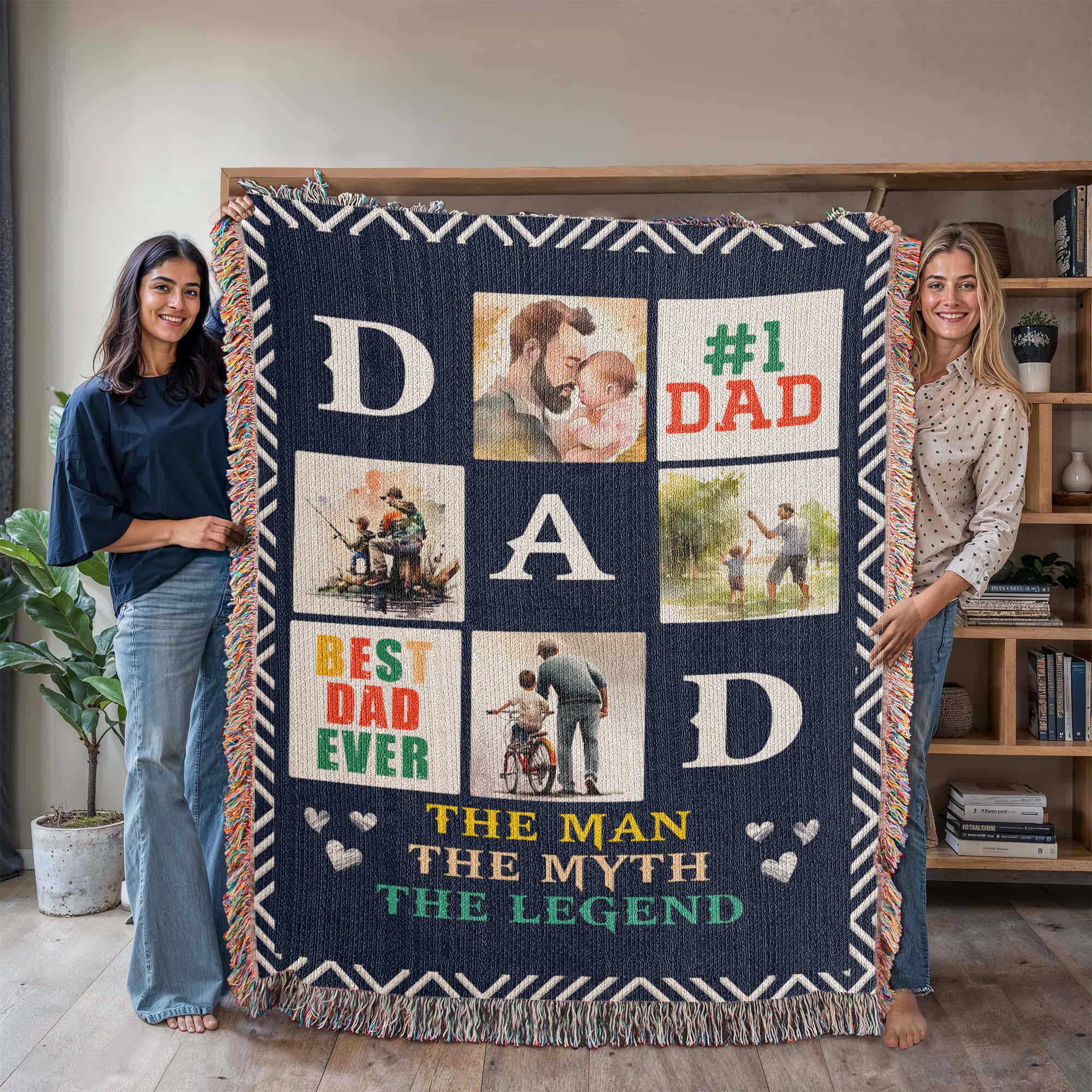 Best Dad Ever - Woven Blanket
