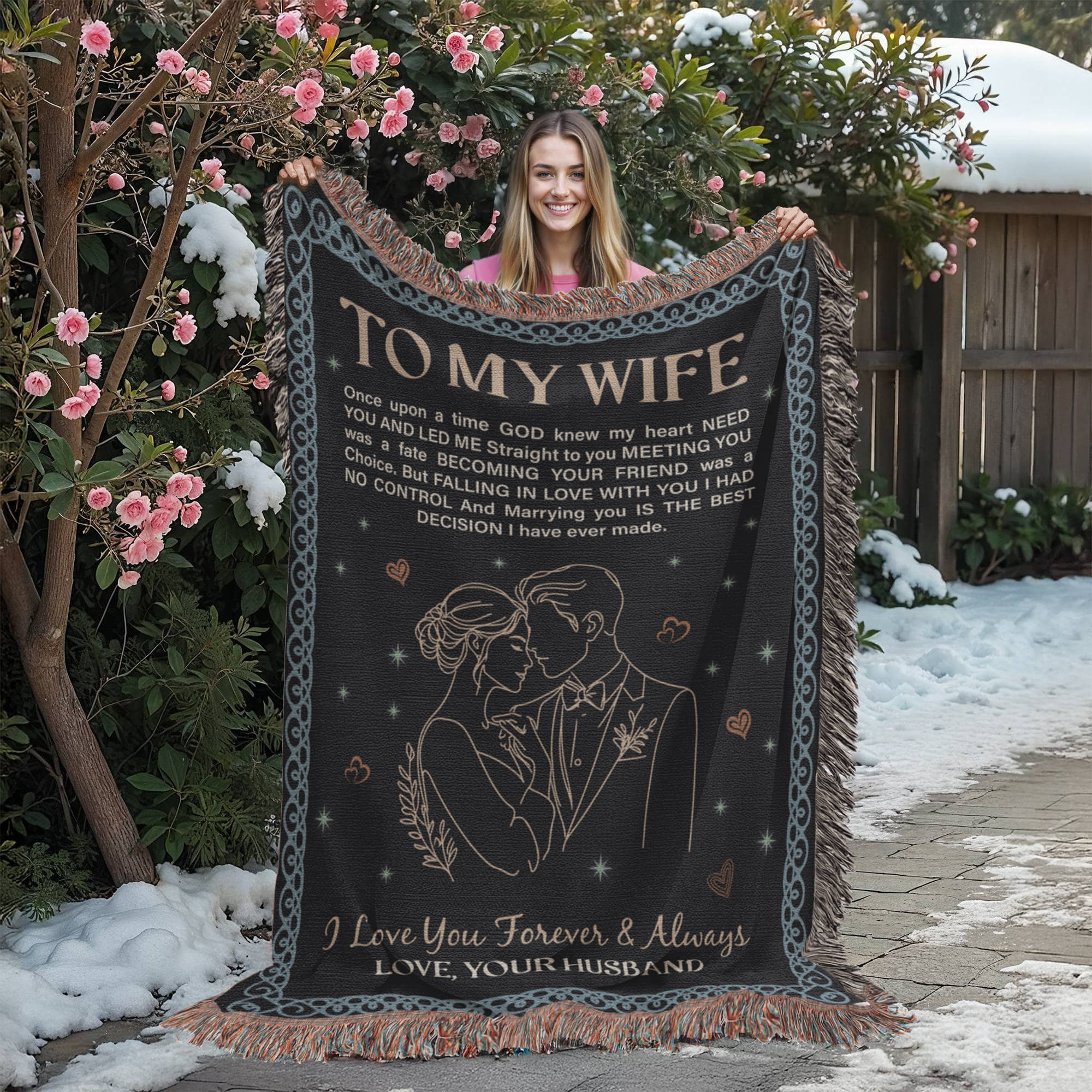 To My Wife - Heirloom Woven Blanket