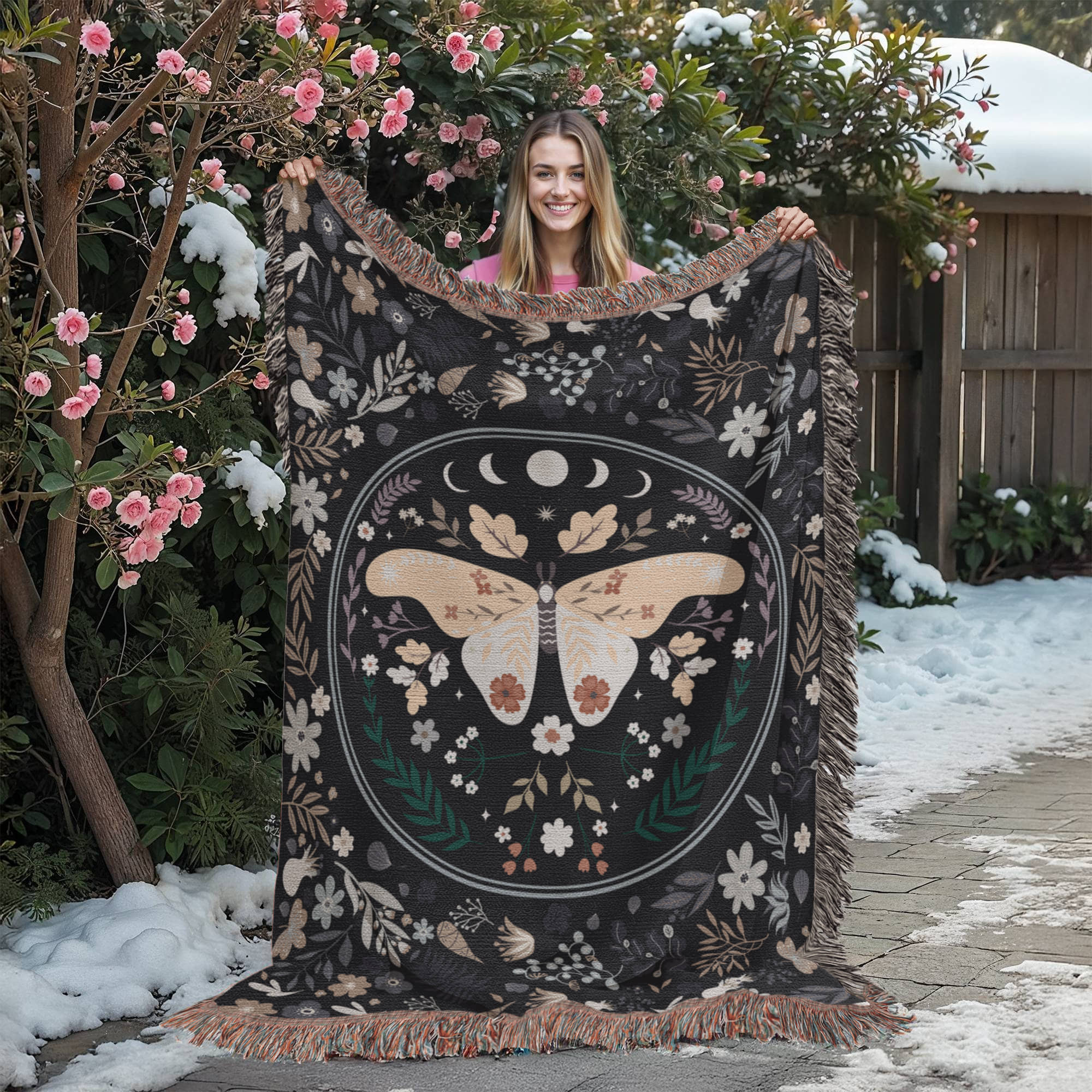 Bohemian Butterfly - Woven Blanket